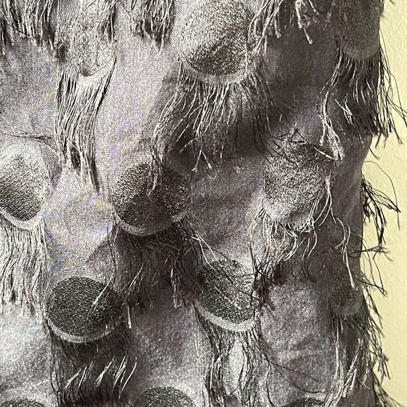 Banana REPUBLIC EYELASH DOT SHORT SLEEVE SHIFT DRESS NAVY BLUE/BLACK - Picture 13 of 13